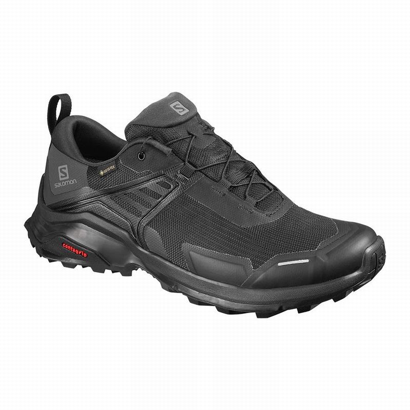 Buty Trekkingowe Męskie Salomon X RAISE GORE-TEX - Czarne - Polska (689-NWQLTE)